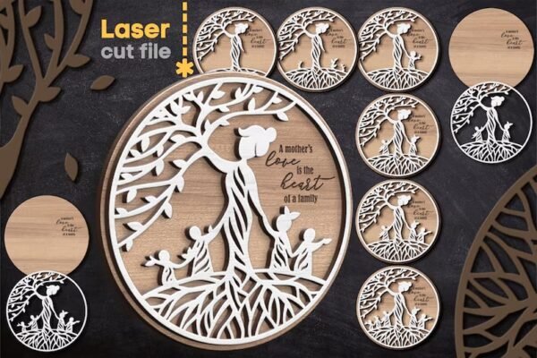 Paquete Del Arbol Madre Creativo Digital